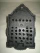 Vintage Match Safe Holder Cast Iron Wall Hanging 2 Compartment Winged Angel Hearth Ware photo 7
