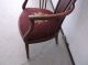 Antique Victorian Art Nouveau Inlaid Mahoganyneedlepoint Parlor Arm Chair 1900-1950 photo 4