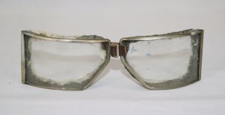 Vintage Wwi Cesco Safety Goggles Motorcycle Aviator Steampunk 6 1/4 