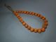 Antique Himalaya India Top High Aged Tribal Large Orange Glass Melon Beads Pacific Islands & Oceania photo 1