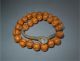 Antique Himalaya India Top High Aged Tribal Large Orange Glass Melon Beads Pacific Islands & Oceania photo 3