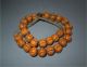 Antique Himalaya India Top High Aged Tribal Large Orange Glass Melon Beads Pacific Islands & Oceania photo 4