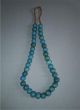Antique North East India Top Very High Aged Adi Tribe Round Blue Glass Beads Pacific Islands & Oceania photo 3
