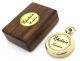 Brass Compass - Epstein London – Pocket Compass With Hard Wood Box Other Maritime Antiques photo 1