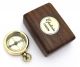 Brass Compass - Epstein London – Pocket Compass With Hard Wood Box Other Maritime Antiques photo 2