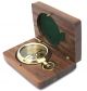 Brass Compass - Epstein London – Pocket Compass With Hard Wood Box Other Maritime Antiques photo 3