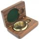 Brass Compass - Epstein London – Pocket Compass With Hard Wood Box Other Maritime Antiques photo 4