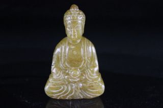 Rare Chinese Natural Ancient Jade Carved Jade Buddha Statues From The Freight317 photo