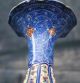 Vintage Persian Decorative Handmade Mina Kari Copper Enameled Signed Art Vase Middle East photo 6
