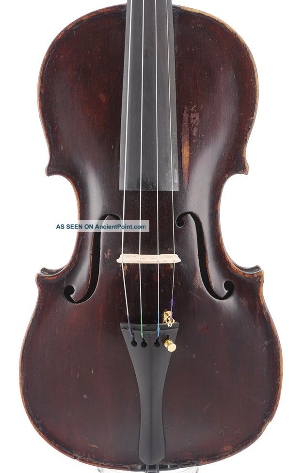 Antique Gebruder Placht 4/4 Labeled Old Master Violin String photo