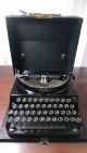 Vintage Remington Junior Portable Typewriter 1935,  Black Glass Key,  Restored Typewriters photo 1