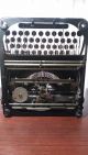 Vintage Remington Junior Portable Typewriter 1935,  Black Glass Key,  Restored Typewriters photo 8