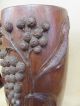 Antique Australian Wooden Carved Gumleaf Gumnuts Wattle Kerrigan Prenzel Style Woodenware photo 2