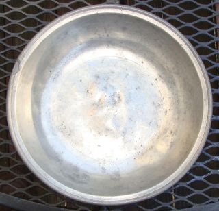 Antique Pewter Basin,  Shallow Bowl,  English Or American,  C.  1800 photo