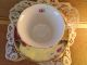 Antique Cup And Saucer,  Yellowish Gold With Yellow & Red Roses Cups & Saucers photo 2