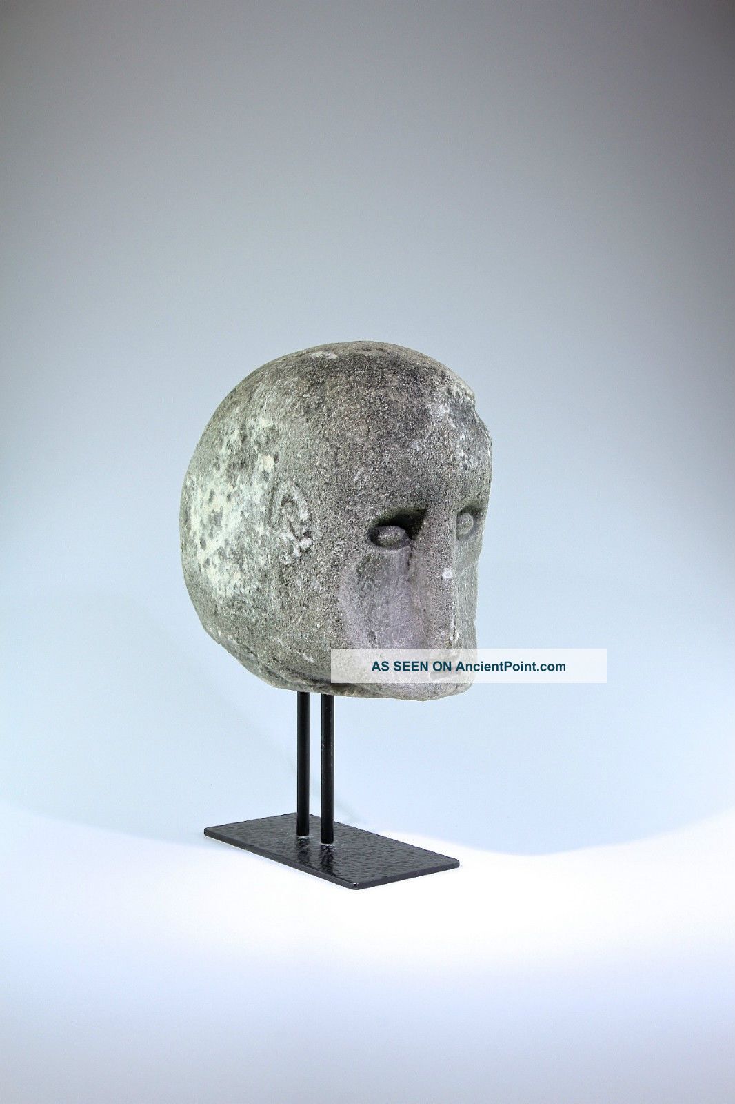 Fine Ancient British Celtic Large Stone Head 5th Century Bc British photo