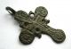 Circa.  1300 A.  D British Found English Medieval Period Ae Bronze Cross Pendant British photo 4