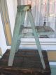 Vintage Wooden 3 - Step Folding Ladder Shabby Country Primitive Decor Primitives photo 3