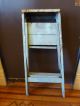 Vintage Wooden 3 - Step Folding Ladder Shabby Country Primitive Decor Primitives photo 6