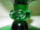 Mid Century Modern Emerald Green Ruffled Handkerchief Pedestal Vase Estate Find Mid-Century Modernism photo 4