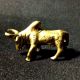 Thai Amulets Fighter Magic Bull Brass Figurine Destroy Evil Protect Lucky D10 Amulets photo 2