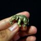 Thai Amulets Elephant King Brass Figurine Statue Power Charm Lucky Rich D10 Amulets photo 3