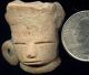 Pre - Columbian Aztec Mazapan Terracotta Figure Head,  Ca; 700 - 1200ad The Americas photo 1