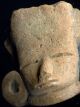 Pre - Columbian Aztec Mazapan Terracotta Figure Head,  Ca; 700 - 1200ad The Americas photo 3