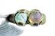 Rare Medieval Bronze Ring With Two Stones - Wearable - Uk Size L - Gh53 Roman photo 1