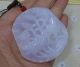 Cert ' D Natural A Icy Lavender Jadeite Jade Lotus Carp Big Jewelry Pendant Nr Necklaces & Pendants photo 2