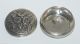 Vintage Silver N.  U.  900 Midsize Round Pill Box Small Flower Design Coin Silver (.900) photo 1