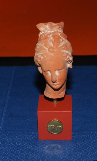 Head Of A Clay Female Figurine At Pella Greece - Hellenistic Period photo