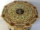 Rare Tables Ottoman (inlaid Camel Bone And Mother Of Pearl) 1900-1950 photo 2