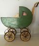 Antique Vintage Carriage Buggy Baby Doll Stroller Metal Frame Wood Wheels Baby Carriages & Buggies photo 1