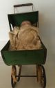Antique Vintage Carriage Buggy Baby Doll Stroller Metal Frame Wood Wheels Baby Carriages & Buggies photo 6