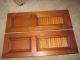 2 Tiger Oak Gothic Church Heat Vent Grate Victorian Radiator Shutters Cover Door Other Antique Architectural photo 5
