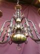 @amazing Vintage Flemish Brass Chandelier - Right From Bruges Special Look Chandeliers, Fixtures, Sconces photo 1