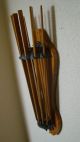 Cast Iron And Wood Wall Mount Drying Rack Primitives photo 1