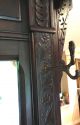 Antique Victorian Eastlake Marble Top Hall Tree Coat Rack Umbrella Stand Mirror 1800-1899 photo 4
