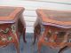 56449 Pair Louis Xv Niightstand End Table Stand S Post-1950 photo 4