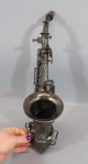 Tiny Antique 1913 Silver Buffet - Crampon Paris Curved Soprano Saxophone.  Nr Wind photo 6
