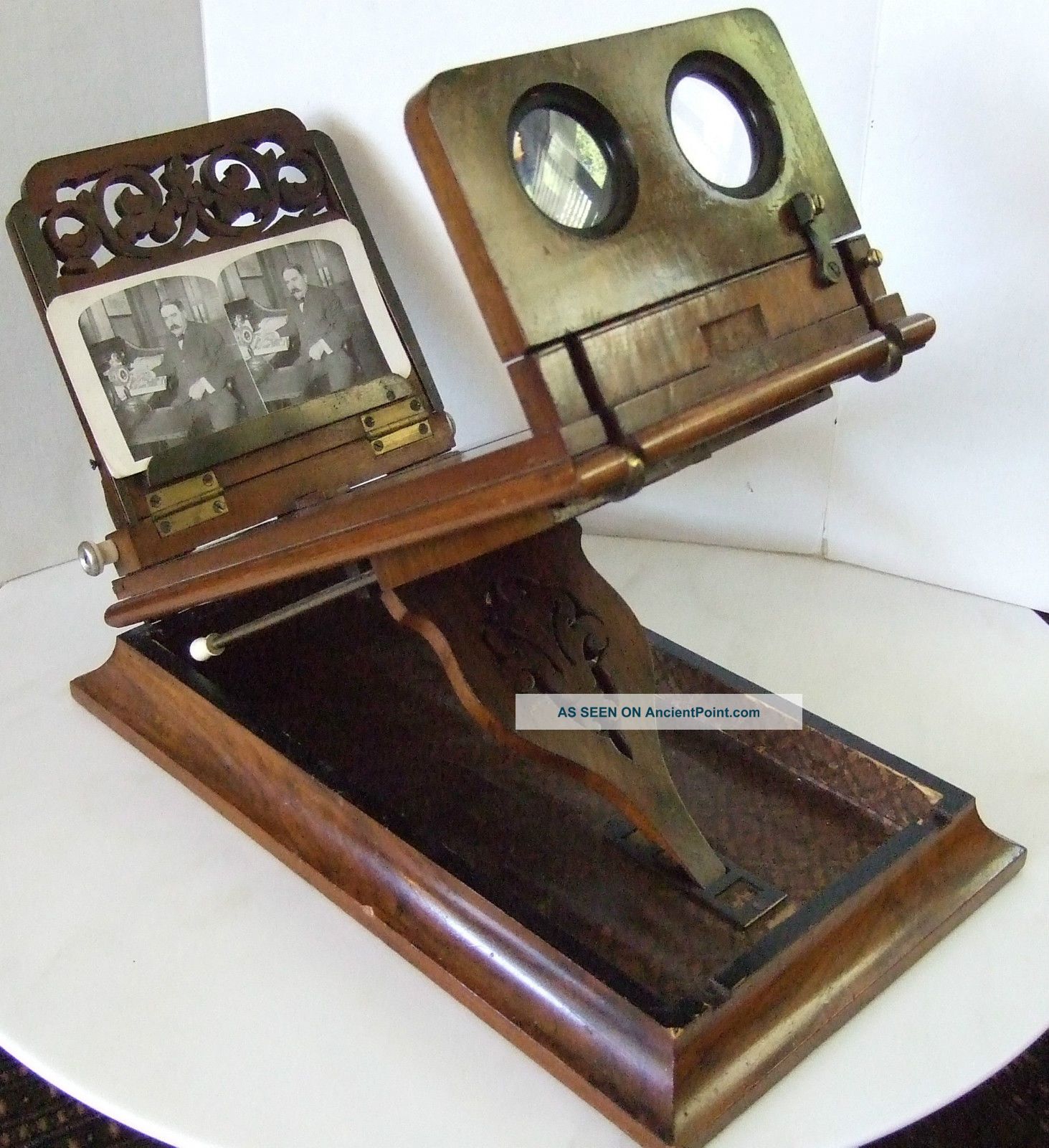 Rare Antique Stereo - Graphoscope London C.  1875 Optical photo