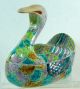 Vintage Chinese Porcelain Figural Goose Shaped Box Covered Bowl Boxes photo 3