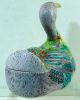 Vintage Chinese Porcelain Figural Goose Shaped Box Covered Bowl Boxes photo 5