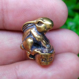 Powerful Magic Lucky Rabbit Hunting Money Thai Amulet Pendant Talisman Rich photo