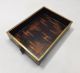 E180: Real Old Japanese Lacquer Ware Tray With Drawer For Tobacco With Makie Other Japanese Antiques photo 7