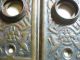 2 Antique Eastlake Back Plates Escutcheon Door Knob Victorian Hardware Windsor Door Plates & Backplates photo 2