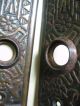 2 Antique Eastlake Back Plates Escutcheon Door Knob Victorian Hardware Windsor Door Plates & Backplates photo 3