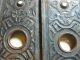 2 Antique Eastlake Back Plates Escutcheon Door Knob Victorian Hardware Windsor Door Plates & Backplates photo 7