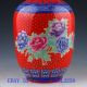 Chinese Pastel Colorful Hand - Painted Peony Vase W Qing Dynasty Qianlong Mark Vases photo 3